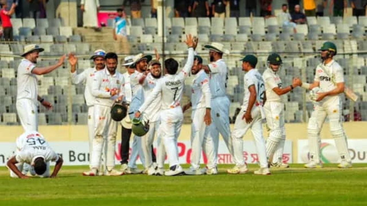 বিশ্ব টেস্ট চ্যাম্পিয়নশিপের পয়েন্ট টেবিলে পাকিস্তানকে টপকিয়ে ষষ্ঠ স্থানে টাইগাররা