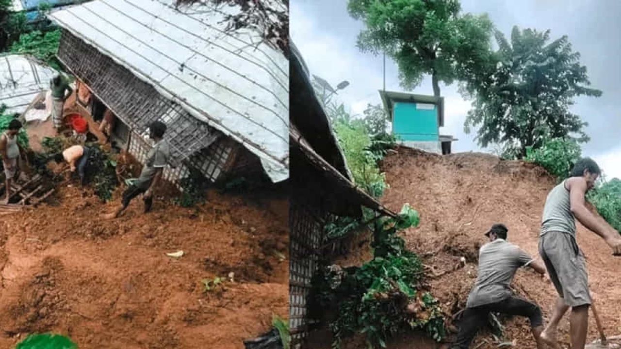 কক্সবাজারের রোহিঙ্গা ক্যাম্পে পাহাড় ধসে নারী-শিশুসহ ৮ জন নিহত