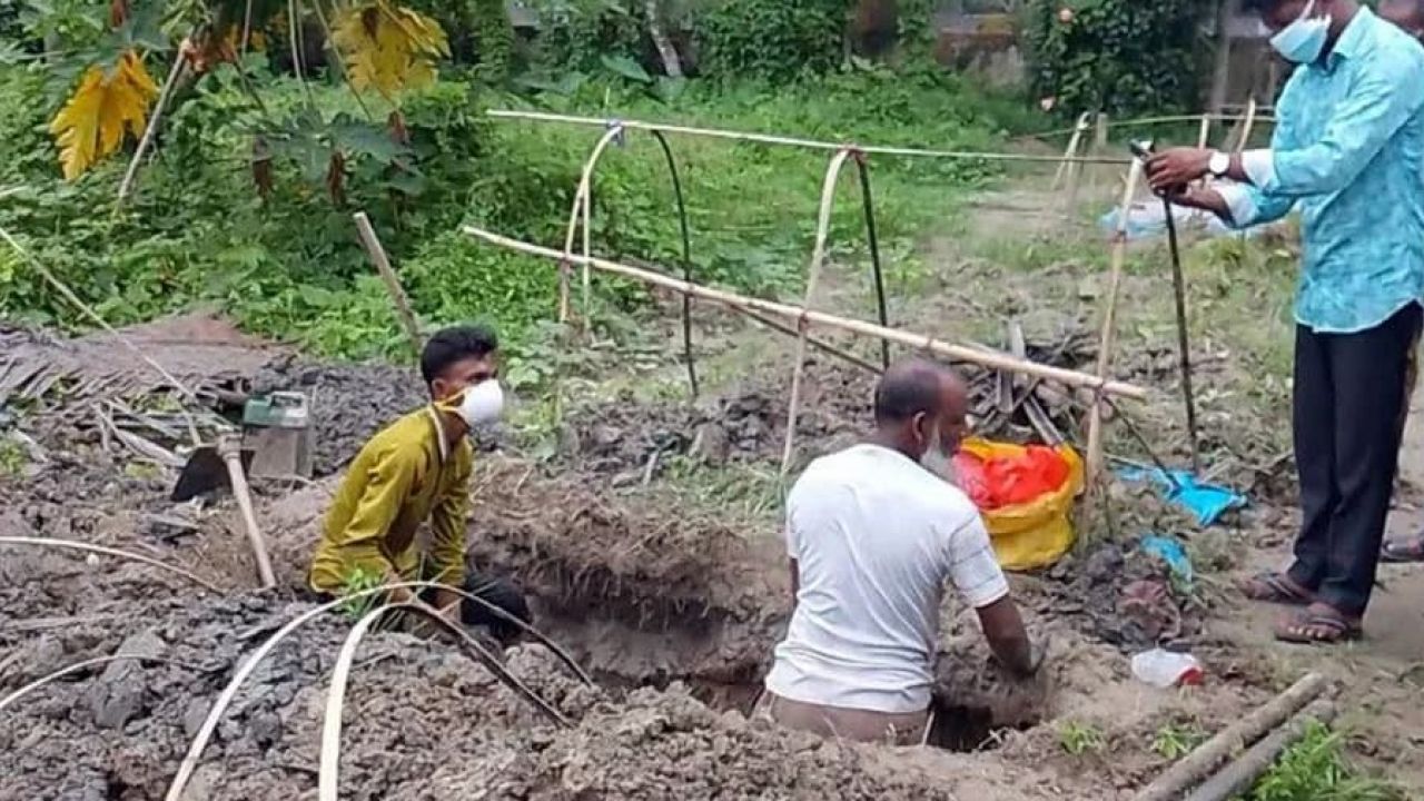 গাইবান্ধায় দাফনের তিন মাস পর বৃদ্ধের লাশ উত্তোলন